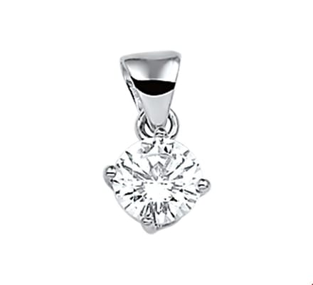 Hanger Zirkonia Zilver Gerhodineerd