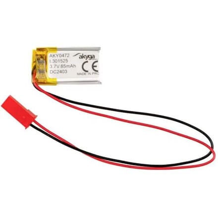 Akyga LP301525 Accupack Batterijgrootte: Speciaal LiPo 3.7 V 85 mAh