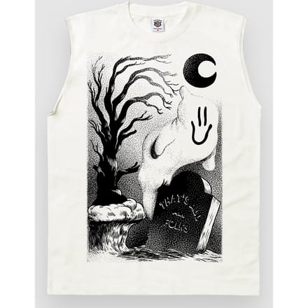 The Dudes Ghost Cliff Front Classic Standard T-Shirt wit