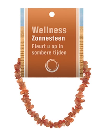 Zonnesteen splitarmband + kaart
