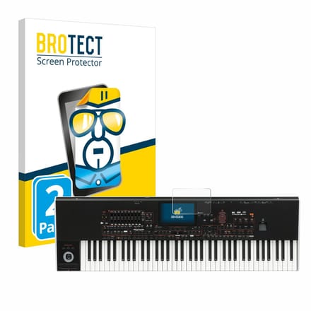 BROTECT - Screenprotector voor KORG Pa4x - Folie Beschermfolie transparant 2 Stuks