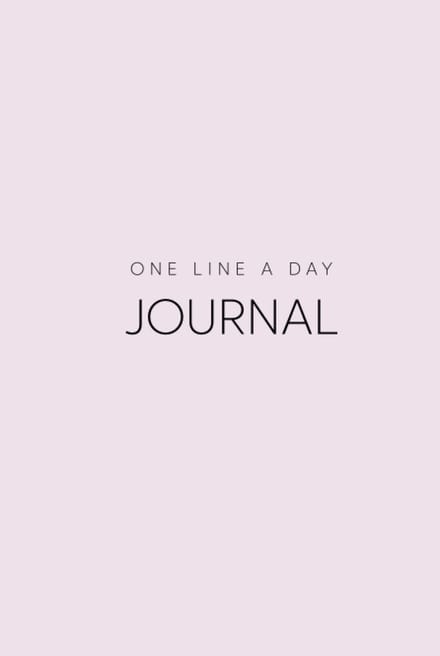 Undated, Dotted line, One Line A Day 5-Year Journal