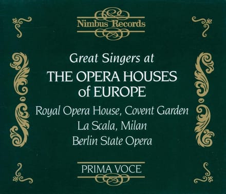 Various Artists - Great Singers At The Opera Houses Of Europe (3 CD)