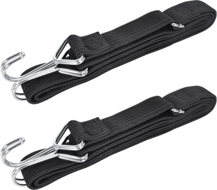 Unyqoos® Set van twee elastische spanbanden met verstelbare haken voor diverse voertuigen