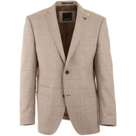 Roy Robson Colbert Two-Tone Windowpane Check Zand / male
