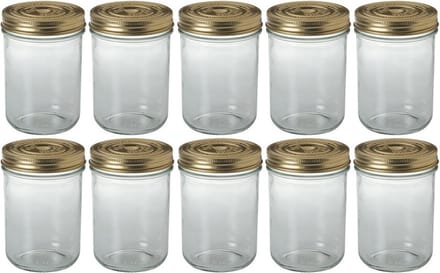 Le Parfait Weckpot/inmaakpot - 10x - met schroefdeksel - 750 ml