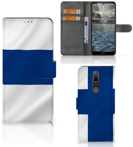 Nokia 2.4 Bookstyle Case Finland