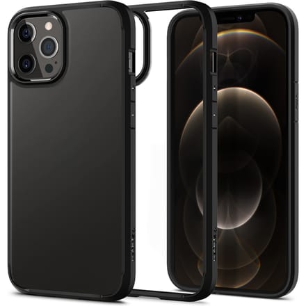 Spigen Ultra Hybrid Apple iPhone 12 / 12 Pro Hoesje Transparant/Zwart