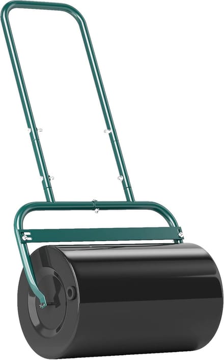 Tuinwals Gazonroller - Handwals Vulbaar - Gazon Egaliseren - Grote Vulcapaciteit - 50cm Breed - Donkergroen
