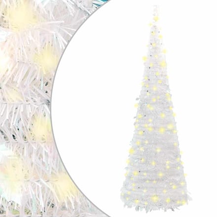 vidaXL - Kunstkerstboom - pop-up - 100 - LED's - 150 - cm - wit