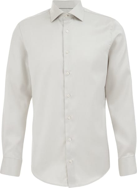 WE Fashion Heren Slim fit overhemd met structuur