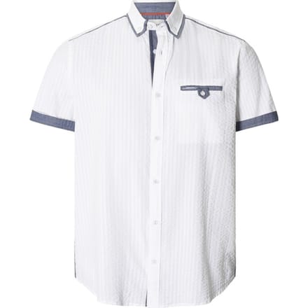 Babista herren Overhemd Met Korte Mouwen - 45/46 - wit - Plus Size