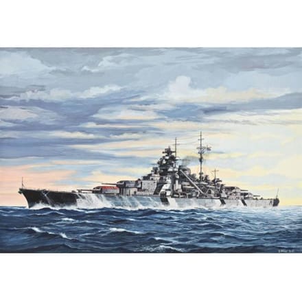 Revell Modelbouwpakket Schepen - 05098 Battleship Bismarck - Bismarck-klasse - Schip Plastic - 1:700 - Modelbouw