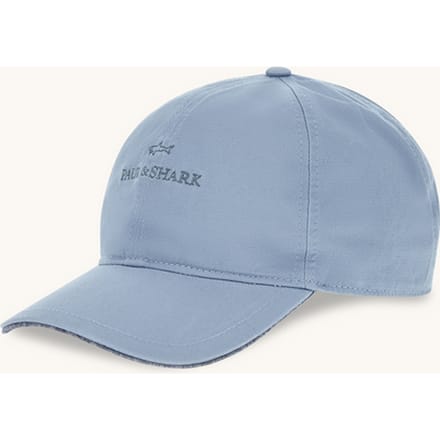 baseball cap met borduurwerk logo man blauw