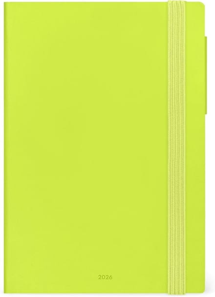 Medium Weekplanner 2026 - Chartreuse - 12 Maanden - Dagboek van Januari tot December - FSC-gecertificeerd - 12 x 18 cm