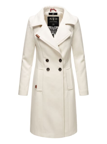 Navahoo Dames Trenchcoat Wooly – Premium Wintermantel met Elegante Pasvorm