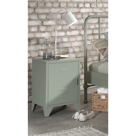 Lucevi bronxx bed 90 x 200 cm olive green bronxx nachttafel olive green