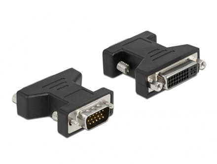 Delock 65017 DVI / VGA Adapter [1x DVI-bus 24+5-polig - 1x VGA-stekker] Meerdere kleuren 0 mm
