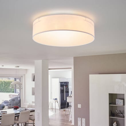Smartwares Plafondlamp Plafond Dream, Ø 40 cm, textiel, wit
