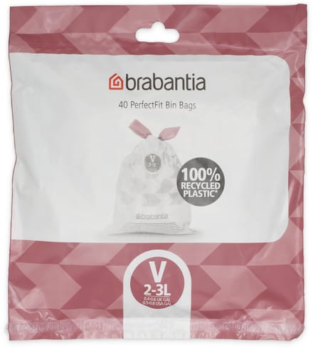 Brabantia PerfectFit Vuilniszakken - 2/3 l - Code V - 40 stuks