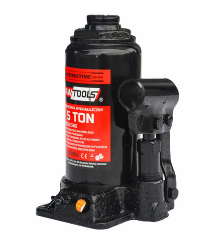 Awtools - Hydraulische Cilinderkrik - 5 Ton - 181-355mm - Verstelbare Hoogte