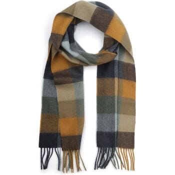 Barbour Sjaal Tattersall Blauw Beige - Maat - Heren