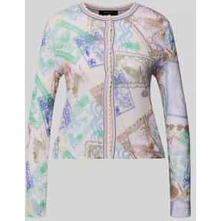 Vest in allover-look met ronde halslijn