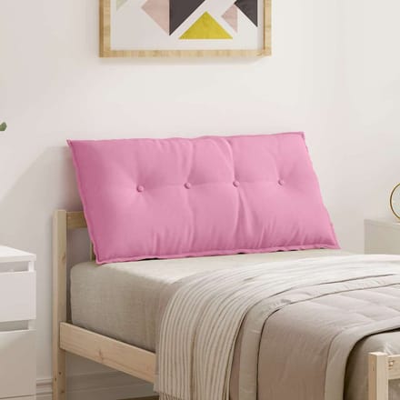 vidaXL - Rugkussen - Roze - 200 - x - 19 - x - 50 - cm - Stof