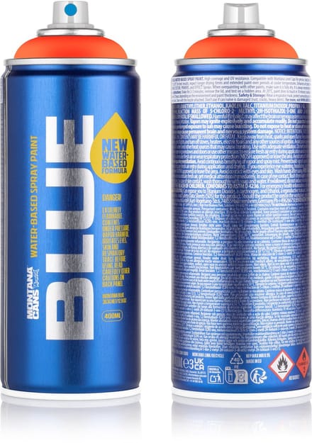 Montana BLUE Fluor Orange Spuitbus 400ml