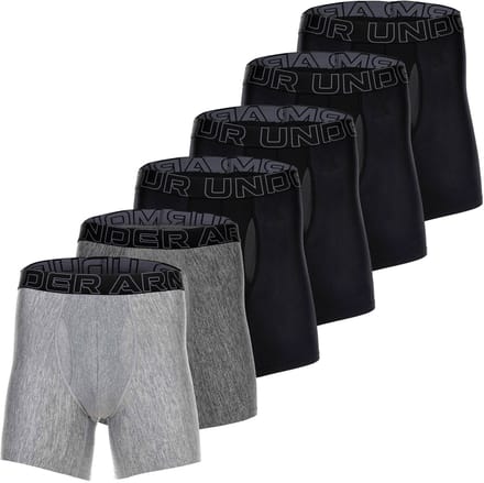 Under Armour Boxershorts UA PERFORMANCE TECH - SOLID 6 IN 6PK Set van 6
