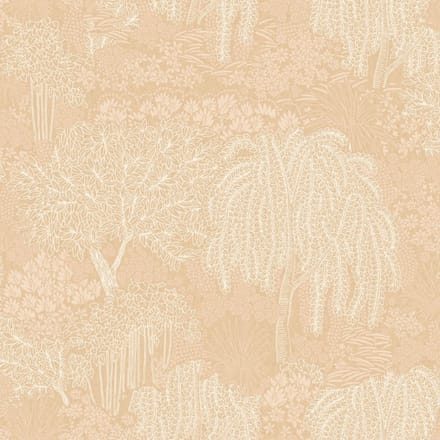 Allure - Bomen - Behang - Vliesbehang - Wandbekleding - Wallpaper - Beige - 0,53 x 10,05 M.