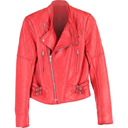 Joseph Bikerjack in Rood Leer