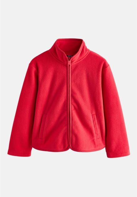 Next - Meisjes - Fleecejack met rits en zakken - Rood