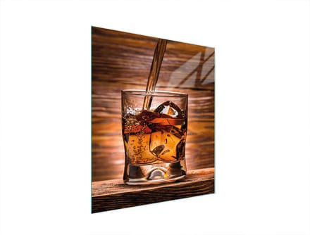 TMK ArtDeko - Snijplank - Whisky - Glas - 45x52 cm