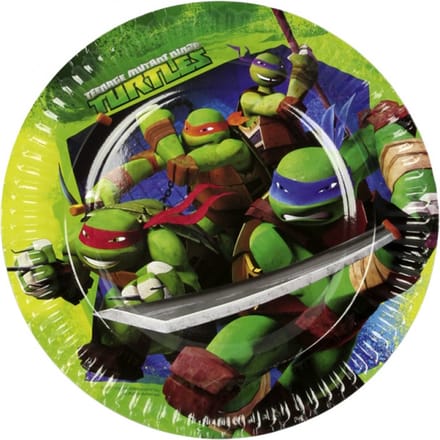 Ninja Turtles Borden 23 cm 8 stuks