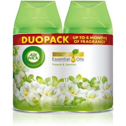 Air Wick Freshmatic Duopack Freesia &amp; Jasmine Navulling 2x 250 ml