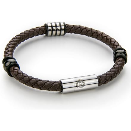 Monomen Men's Genuine Nappa Leather Bracelet MM10828SO