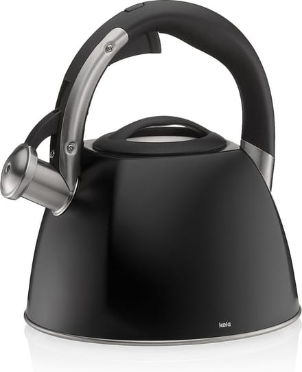 Fluitketel, Zwart, 2.4 L - Kela | Vitus