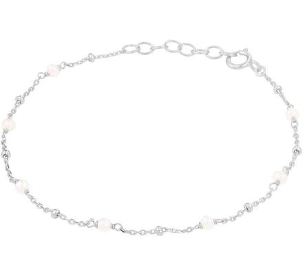Zilver Gerhodineerde Armband parel 1 1332313