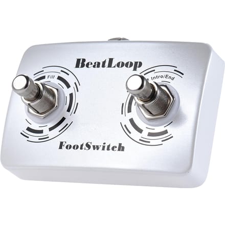 Pédale Rowin BeatLoop à Double Pédale pour Pédale d'Effets d'Enregistrement Rowin BEAT LOOP avec Câble 6,35 mm white