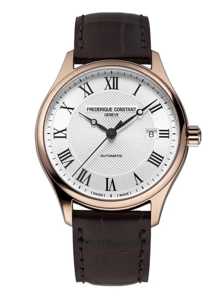Frédérique Constant Classics FC-303MC5B4 Horloge - Leer - Bruin - Ø 40 mm