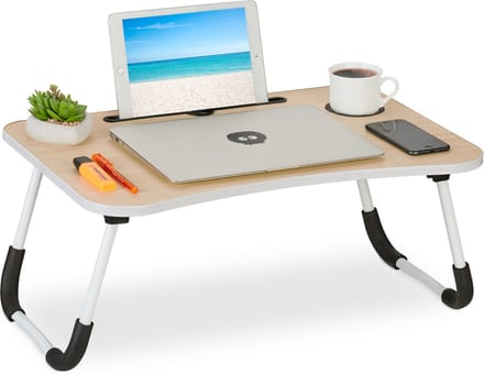 Laptoptafel - inklapbaar - met tablethouder