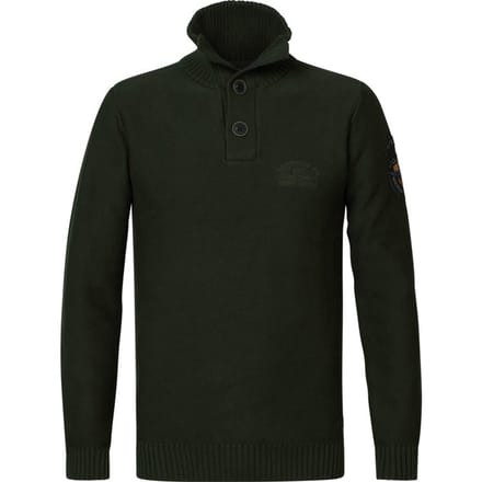 Petrol Industries  - Maat M - Heren Fijngebreide Pullover - Bruin