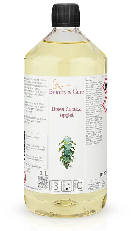 Litsea Cubeba opgiet - Beauty & Care - 1 L. new