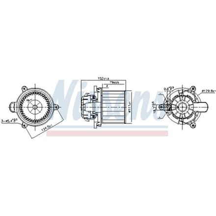 Binnenventilator NISSENS 87626