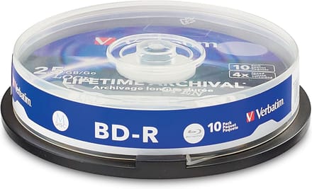 10x BD-R Blu-Ray Disc 25GB 4x Brandsnelheid Bedrukbaar Spindle Opslag