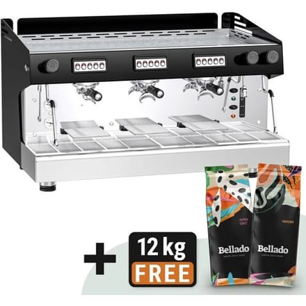 GGM Gastro Siebträgermaschine - 3 Gruppig - inkl. Preinfusiuonssystem