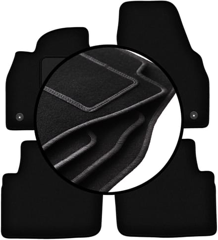 Complete set veloursmatten voor: Skoda Kamiq crossover (2019-)