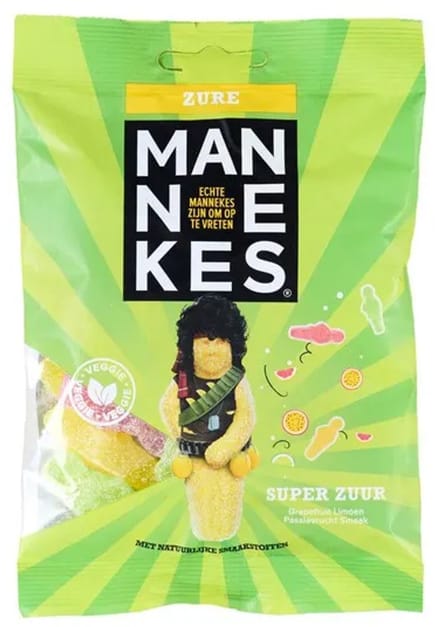 Zure mannekes zakje (25x 100gr)