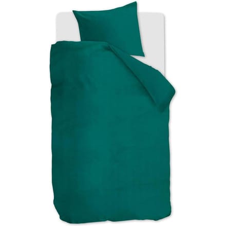 Beddinghouse Reuse dekbedovertrek - Eenpersoons - 140x200/220 - Donker Groen